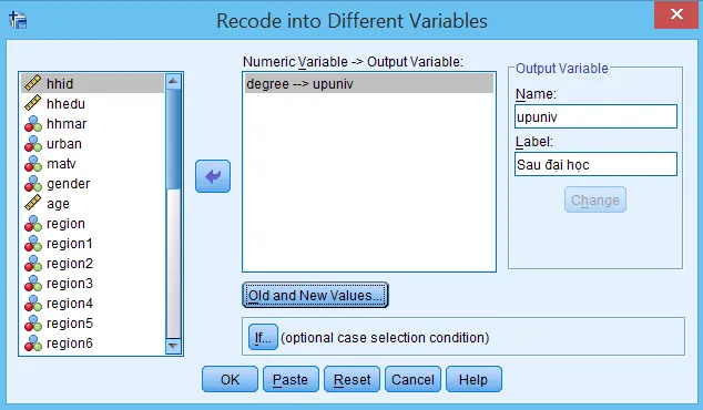 Recode into Different Variables