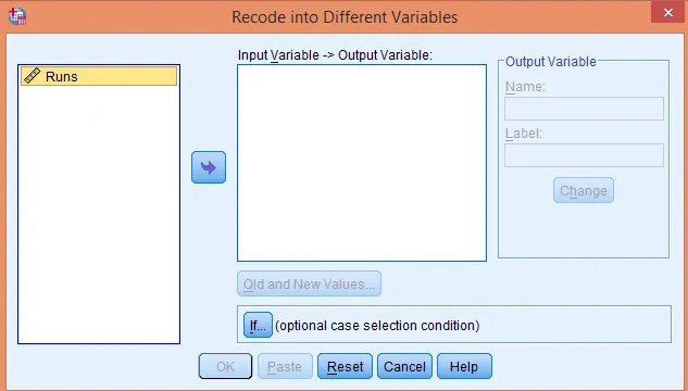 Numeric Variable -> Output Variable